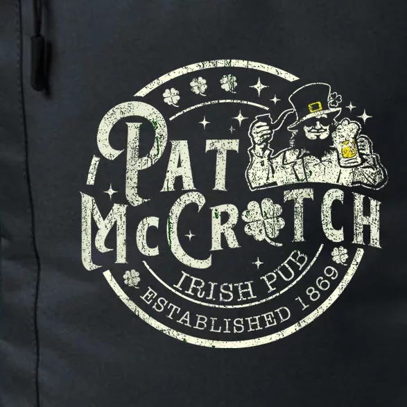 Pat Mccrotch Irish Pub Leprechaun Funny St PatrickS Day Daily Commute Backpack