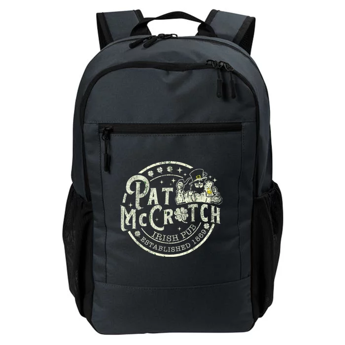 Pat Mccrotch Irish Pub Leprechaun Funny St PatrickS Day Daily Commute Backpack