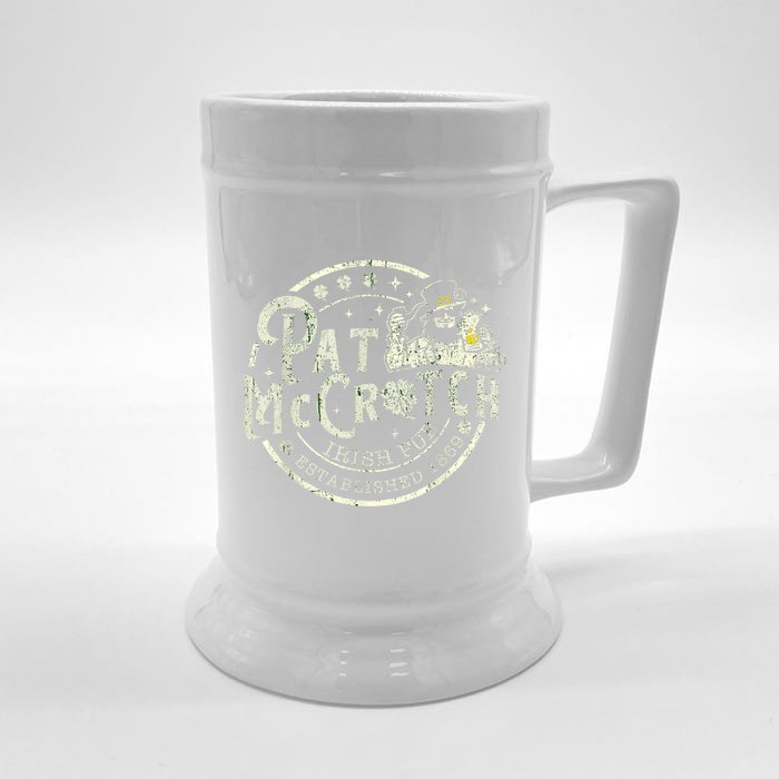 Pat Mccrotch Irish Pub Leprechaun Funny St PatrickS Day Front & Back Beer Stein