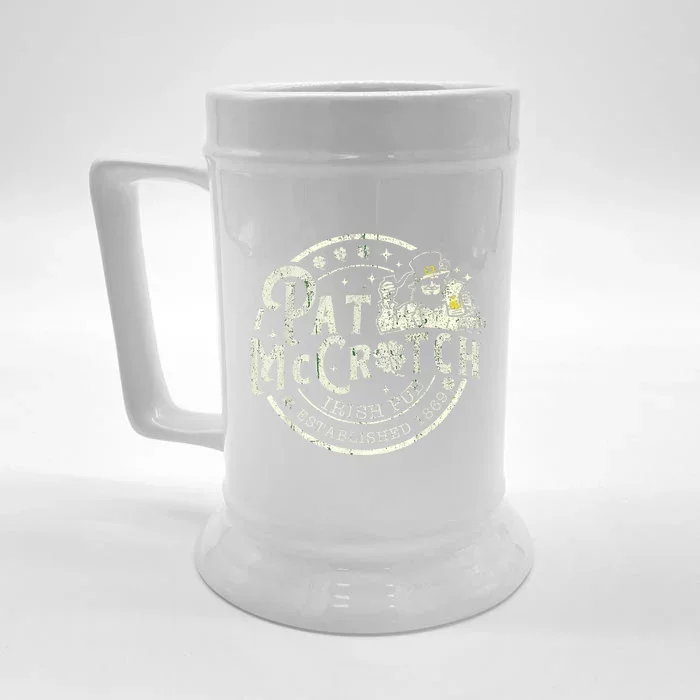 Pat Mccrotch Irish Pub Leprechaun Funny St PatrickS Day Front & Back Beer Stein