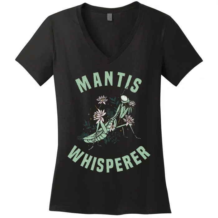 Praying Mantis Insect Lover Women's V-Neck T-Shirt