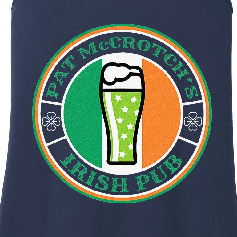 Pat McCrotch's Irish Pub Green Beer St Patricks Day Drinking Ladies Essential Tank