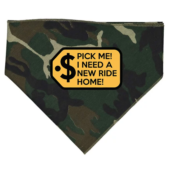 Pick Me I Need A New Ride Home USA-Made Doggie Bandana