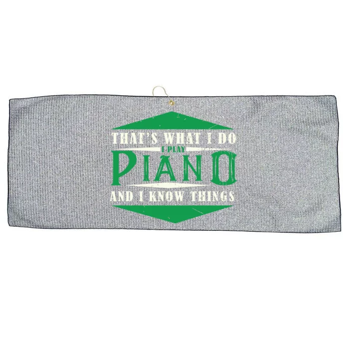 Pianist Musician Keyboard Musical Instrument Piano Large Microfiber Waffle Golf Towel