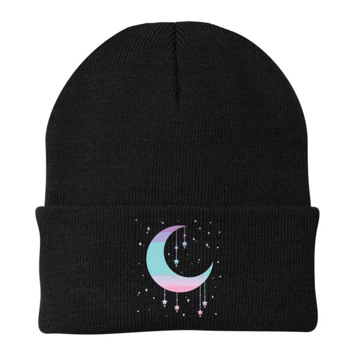 Pastel Moon Kawaii Pastel Goth Knit Cap Winter Beanie