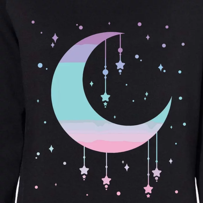 Pastel Moon Kawaii Pastel Goth Womens California Wash Sweatshirt