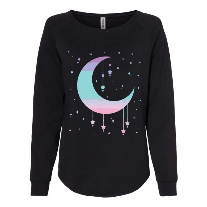 Pastel Moon Kawaii Pastel Goth Womens California Wash Sweatshirt