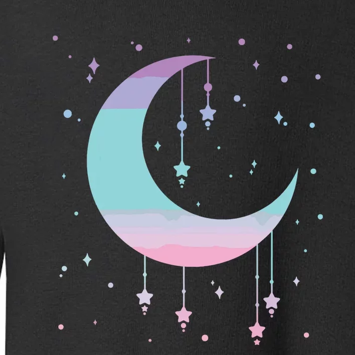 Pastel Moon Kawaii Pastel Goth Toddler Sweatshirt