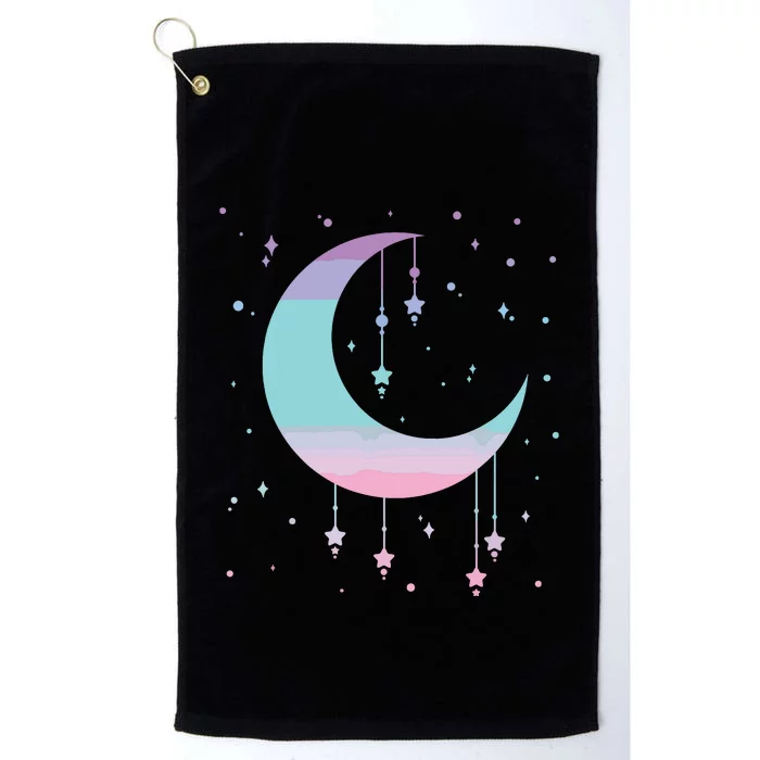 Pastel Moon Kawaii Pastel Goth Platinum Collection Golf Towel