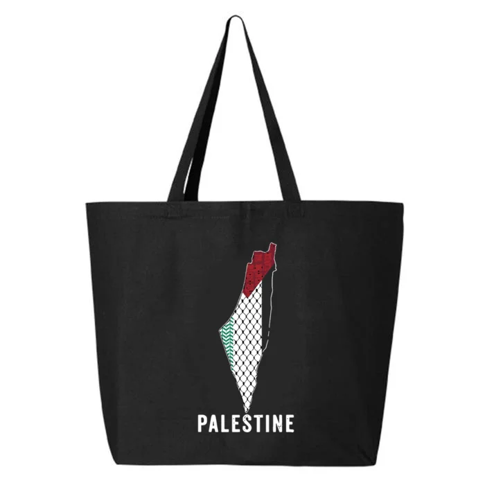 Palestine Map Kofeyah Palestine 25L Jumbo Tote