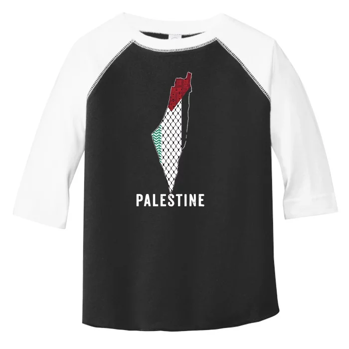 Palestine Map Kofeyah Palestine Toddler Fine Jersey T-Shirt