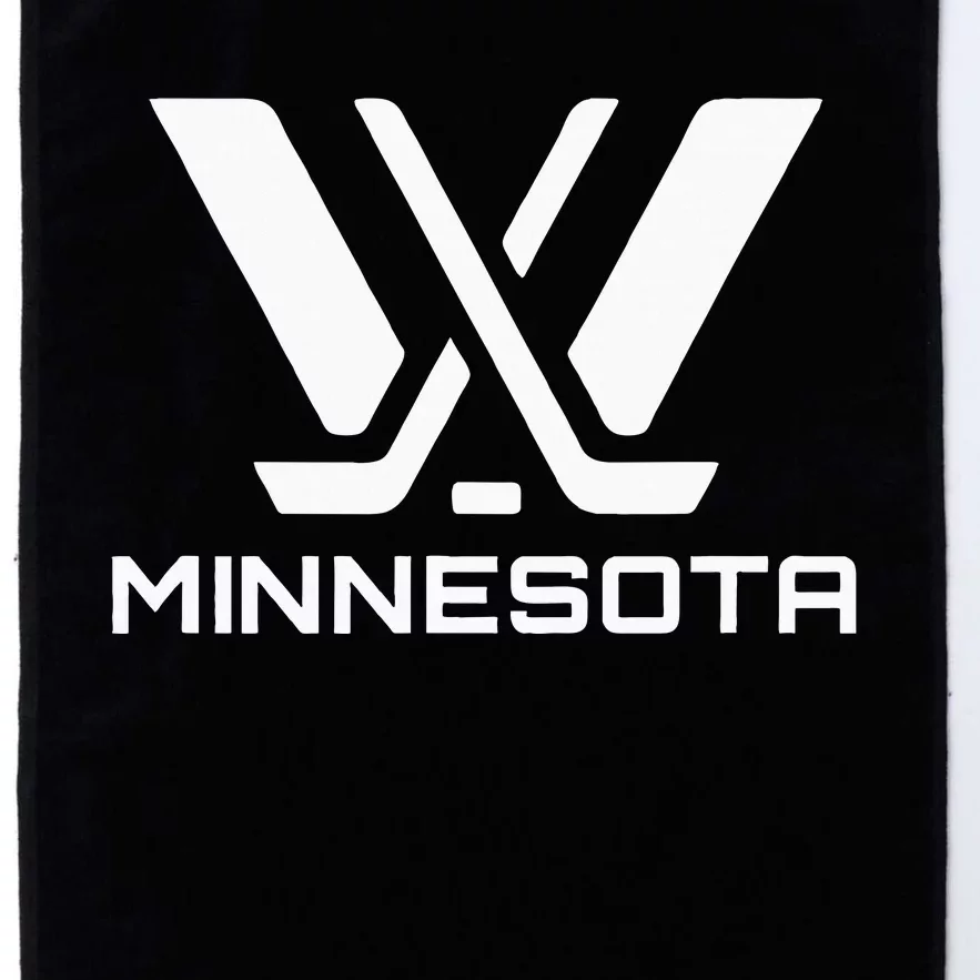 Pwhl Minnesota Logo Platinum Collection Golf Towel