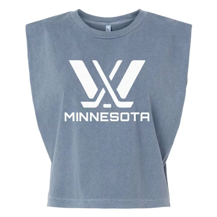 Pwhl Minnesota Logo Garment-Dyed Women's Muscle Tee