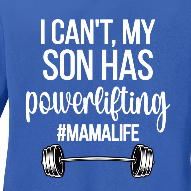 Powerlifting Mama Life Funny Powerlifting Mom Gift Ladies Long Sleeve Shirt