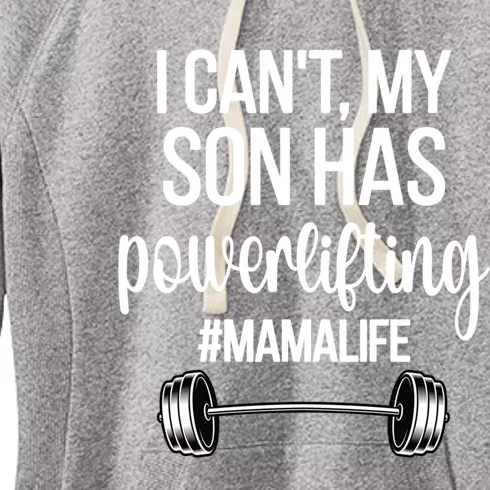 Powerlifting Mama Life Funny Powerlifting Mom Meaningful Gift Women's Fleece Hoodie