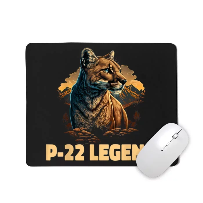 P22 Mountain Lion Silver Lake P22 Mousepad