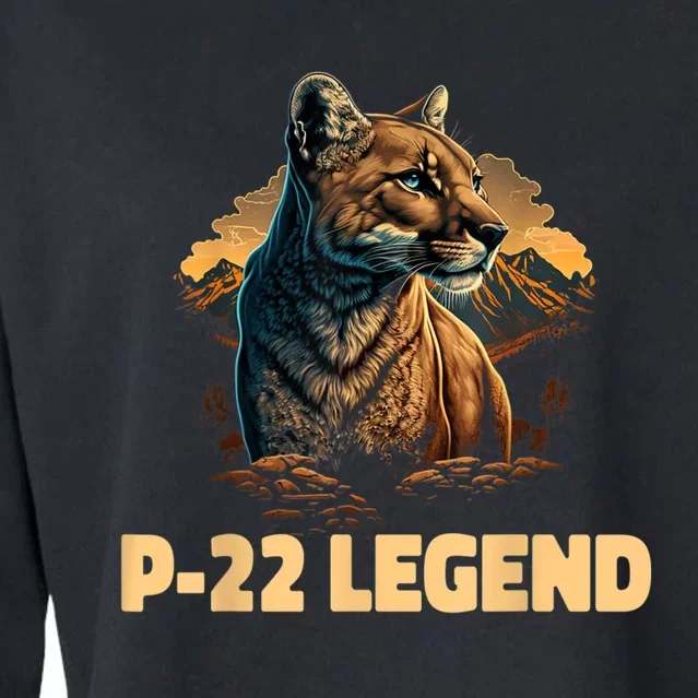 P22 Mountain Lion Silver Lake P22 Cropped Pullover Crew