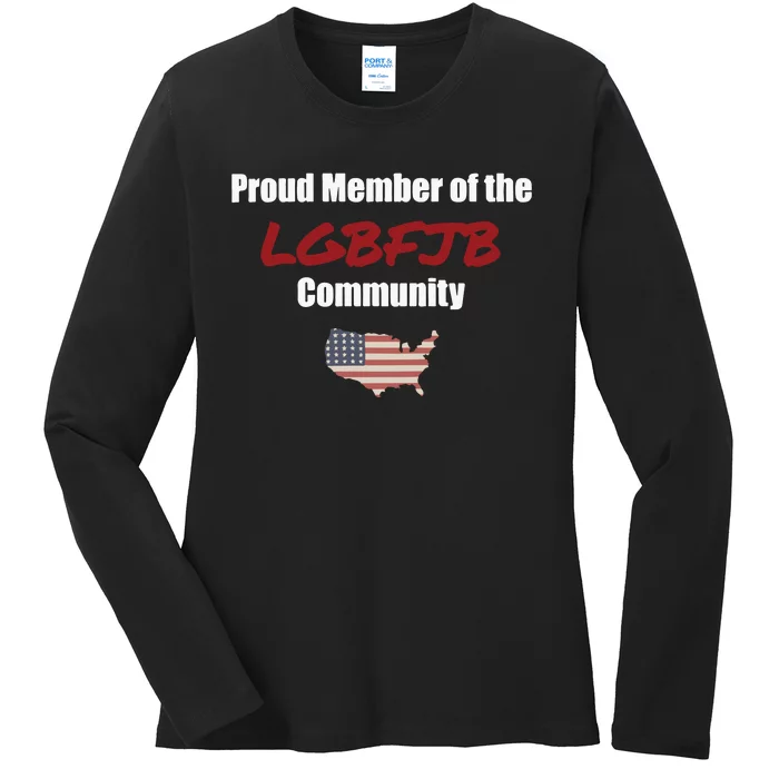 PROUD MEMBER LGBFJB Community Fulton County Indictment Ladies Long Sleeve Shirt