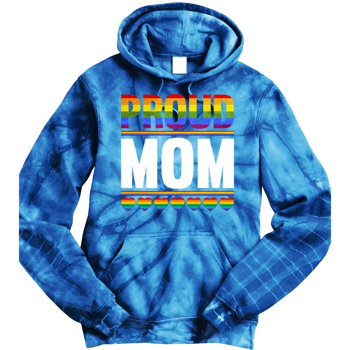 Proud Mom Lesbian Lgbt Pride Month Queer Gift Lgbt Gift Tie Dye Hoodie