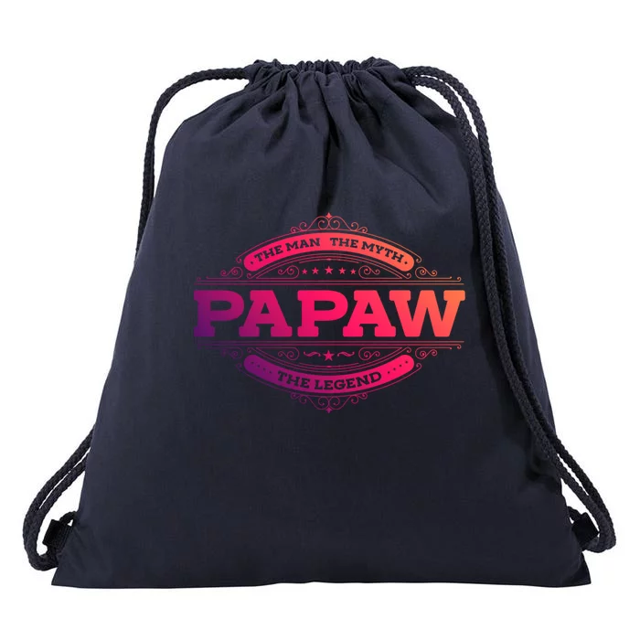 Papaw Myth Legend Father Dad Uncle Gift Idea Gift Drawstring Bag