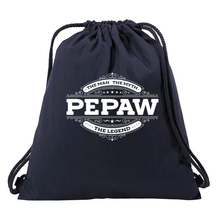 Pepaw Myth Legend Father Dad Uncle Gift Idea Gift Drawstring Bag