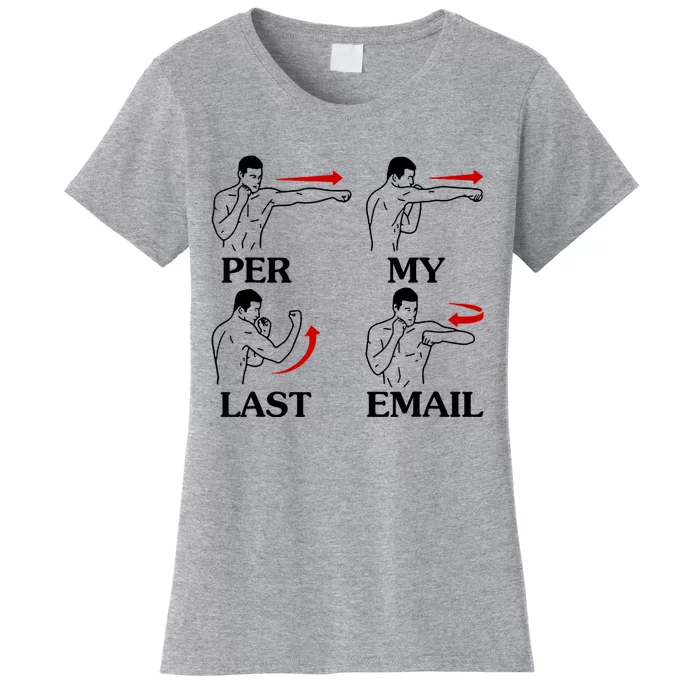 Per My Last Email Funny Men Costumed Women's T-Shirt