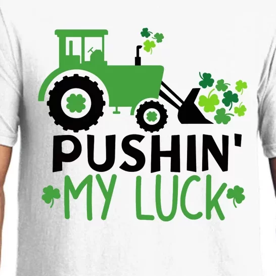 Pushin My Luck St. Patrick's Day Shamrock Irish Boy Pajama Set