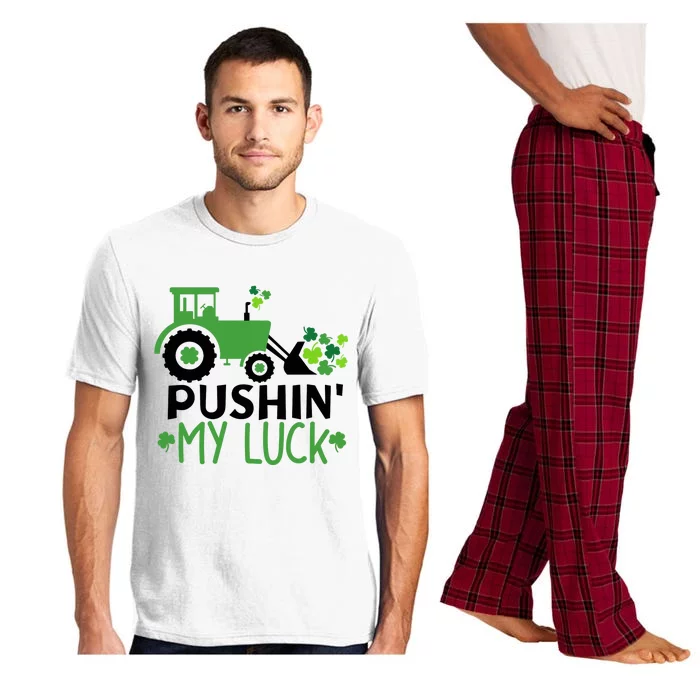 Pushin My Luck St. Patrick's Day Shamrock Irish Boy Pajama Set