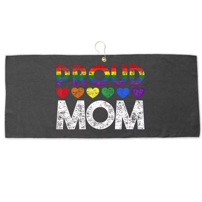 Proud Mom Lgbt Large Microfiber Waffle Golf Towel