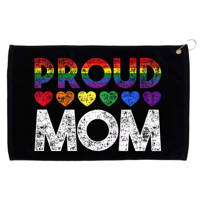 Proud Mom Lgbt Grommeted Golf Towel