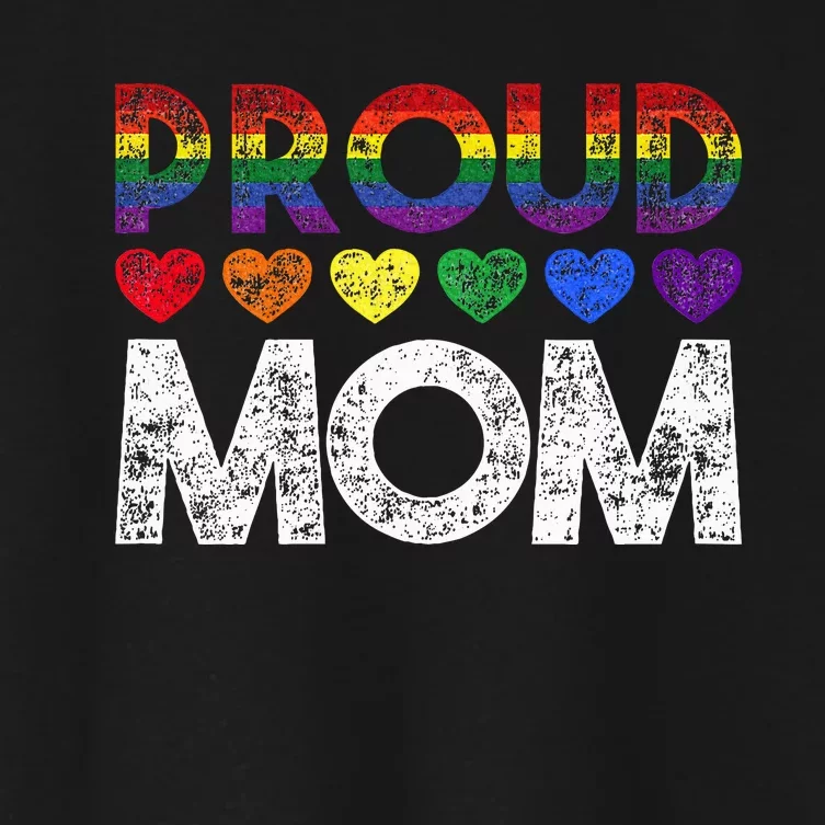 Proud Mom Lgbt Women's Crop Top Tee