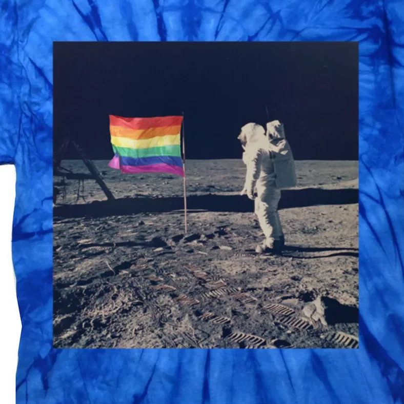 Pride Moon Landing Graphic Lgbtq Gift Tie-Dye T-Shirt