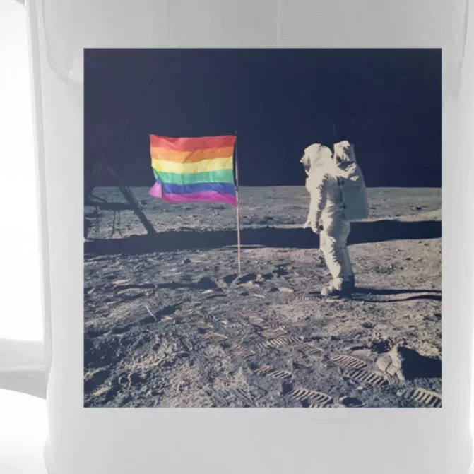 Pride Moon Landing Graphic Lgbtq Gift Front & Back Beer Stein