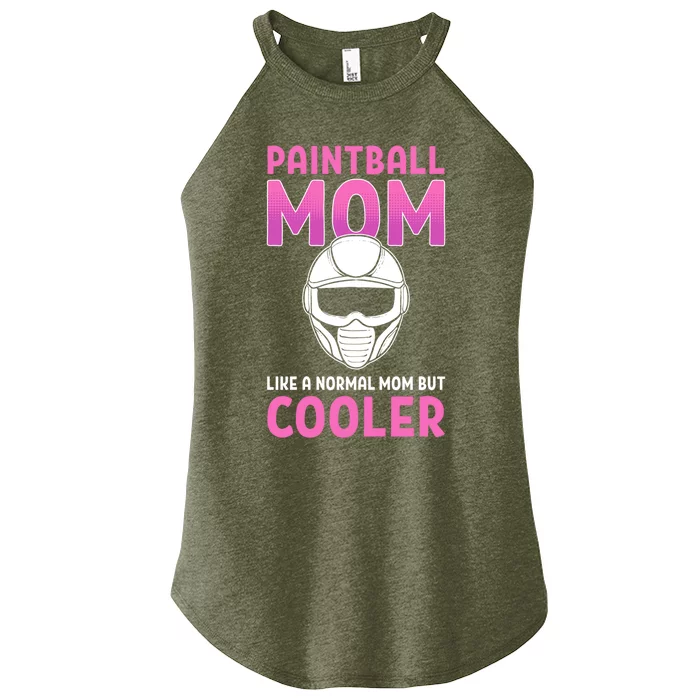 Paintball Mom Like A Normal Mom But Cooler Gift Paintballer Meaningful Gift Women’s Perfect Tri Rocker Tank