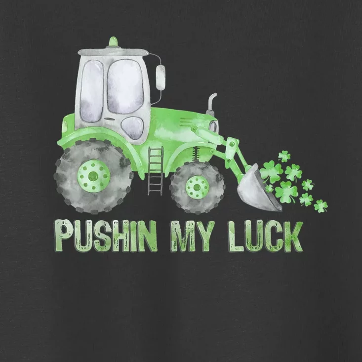 Pushing My Luck Construction Worker St Patrick's Day Boy Toddler T-Shirt