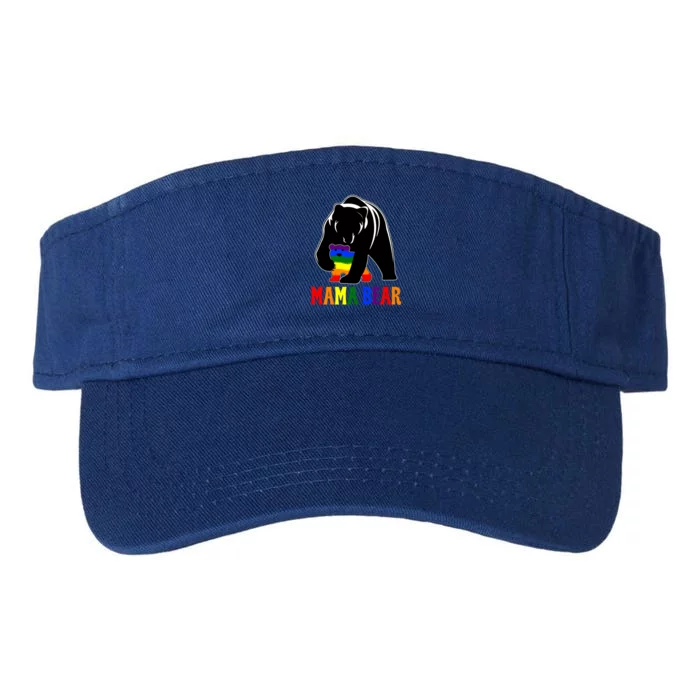 Proud Mommy Lgbtq Lgbt Mom Pride Month Mama Bear Gift Valucap Bio-Washed Visor