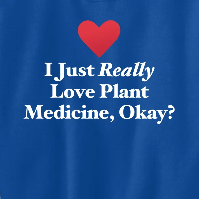 Plant Medicine Love Quote Philosophy Veganism Vegetarianism Funny Gift Kids Sweatshirt