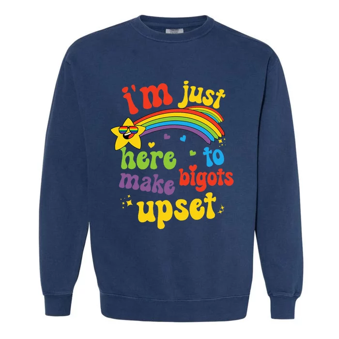 Pride Month Lgbt Ally Gay Rights Garment-Dyed Sweatshirt