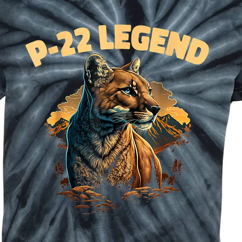 P22 Mountain Lion Silver Lake P22 Kids Tie-Dye T-Shirt