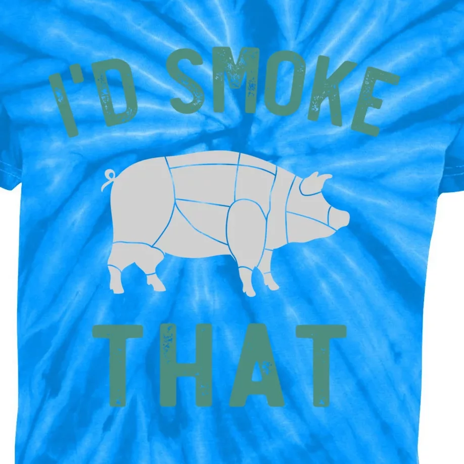 Pork Meat Lover Bbq Grillmaster Grilling Funny Barbecue Gift Kids Tie-Dye T-Shirt