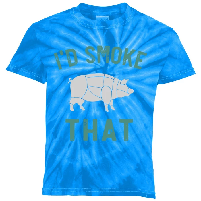 Pork Meat Lover Bbq Grillmaster Grilling Funny Barbecue Gift Kids Tie-Dye T-Shirt