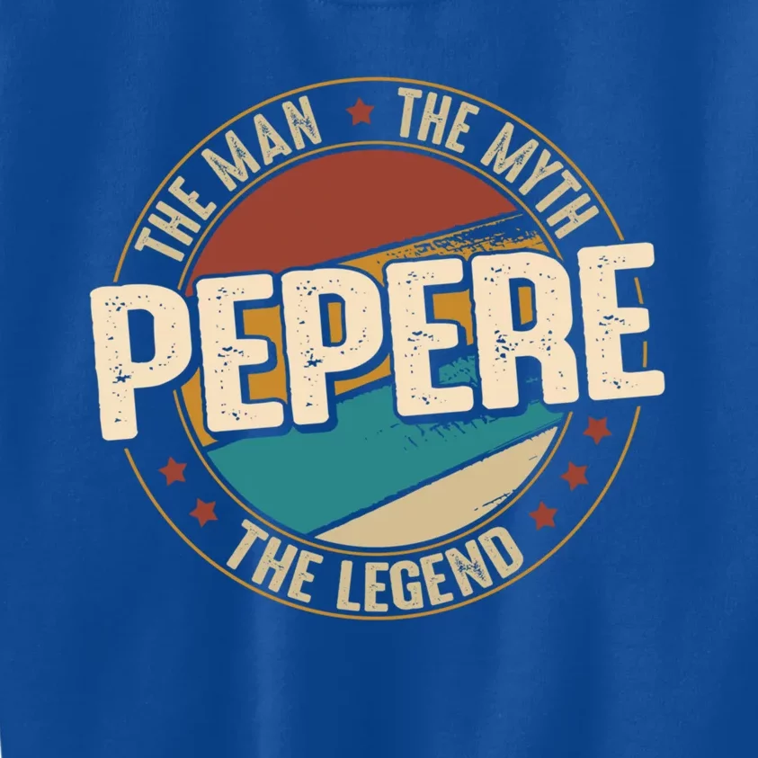 Pepere Myth Legend Funny Fathers Day Pepere Cute Gift Kids Sweatshirt