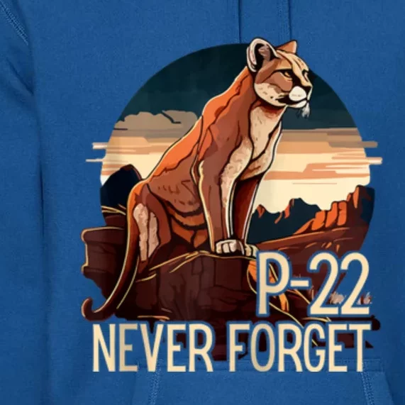 P22 Mountain Lion Never Forget P22 Premium Hoodie