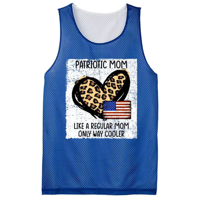 Patriotic Mom Like A Regular American Mom Cute Gift Mesh Reversible Basketball Jersey Tank