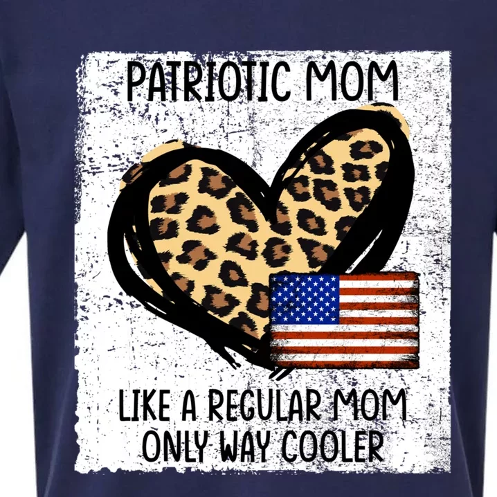 Patriotic Mom Like A Regular American Mom Cute Gift Sueded Cloud Jersey T-Shirt