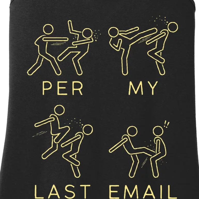 Per My Last Email Boxing Ladies Essential Tank