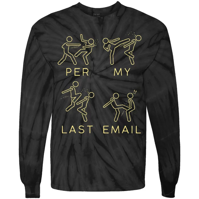 Per My Last Email Boxing Tie-Dye Long Sleeve Shirt