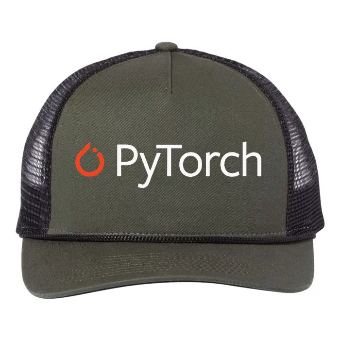 Pytorch Machine Learning Software For Developers Coders Retro Rope Trucker Hat Cap