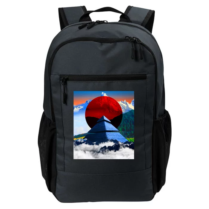 Pyramid Mountain Landscape Art Daily Commute Backpack