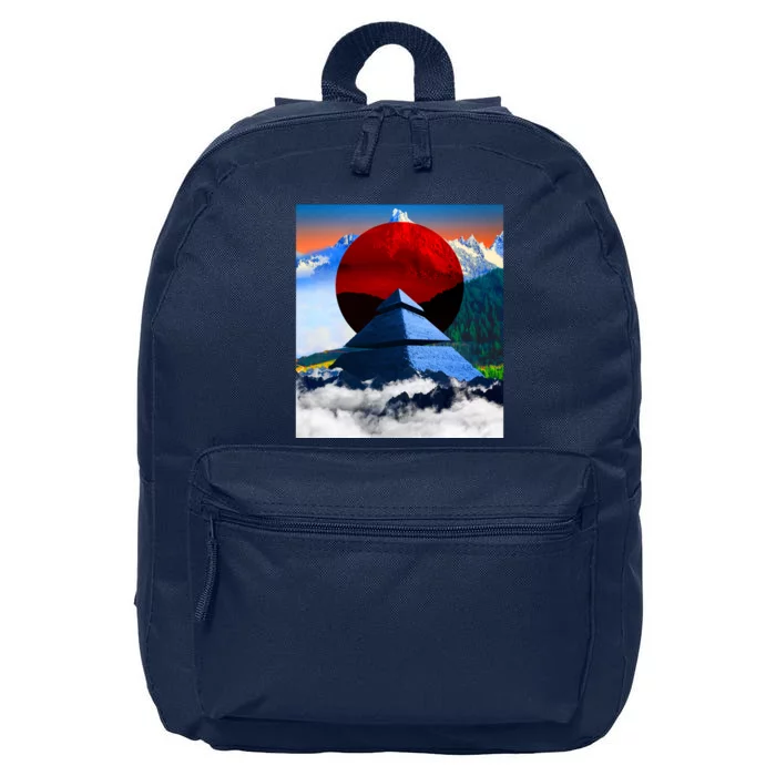 Pyramid Mountain Landscape Art 16 in Basic Backpack